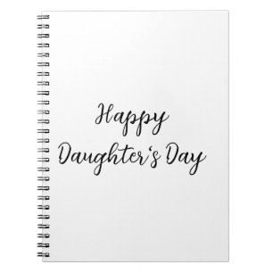 Cuaderno Feliz día de las hijas si.ple texto mínimo añadir 