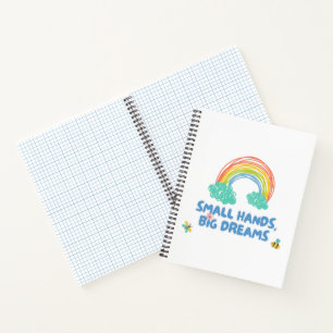 Cuaderno Feliz día de los niños manos pequeñas, grandes sue
