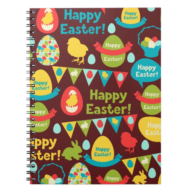 Cuaderno Feliz Día de Pascua - Conejo Patrón y Pascua de Hu (Frente)