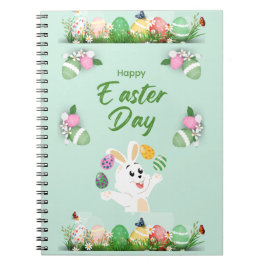 Cuaderno Feliz Día de Pascua - Divertido Conejo y Pascua de