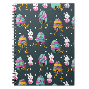 Cuaderno Feliz día de Pascua - Patrón de deseos divertidos