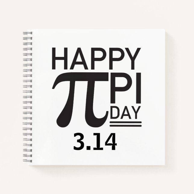 Cuaderno Feliz Día De Pi (Anverso)