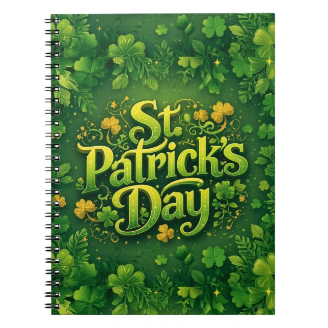 Cuaderno Feliz día de San Patricio (Frente)