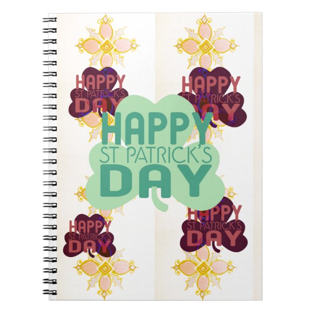 Cuaderno Feliz Día de San Patricio, encantadora impresión d (Frente)