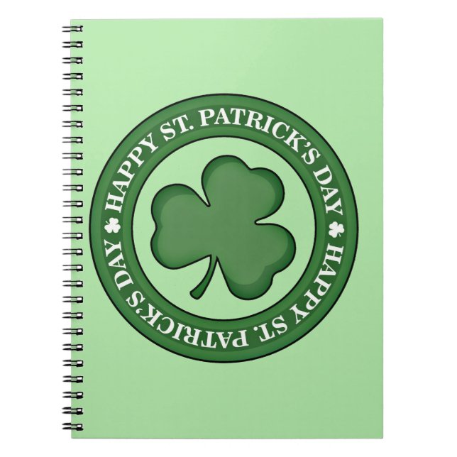Cuaderno Feliz Día de San Patrón (Frente)
