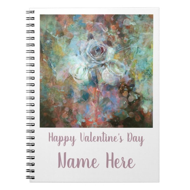 Cuaderno Feliz día de San Valentín.  (Frente)