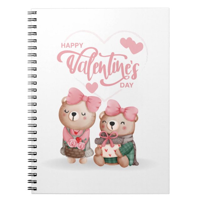 Cuaderno Feliz Día de San Valentín 2023 - Imágenes de amor  (Frente)