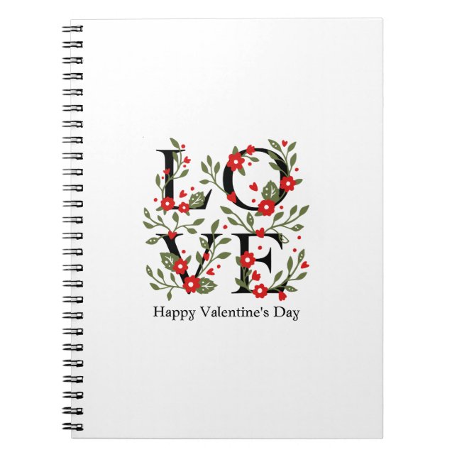 Cuaderno Feliz Día de San Valentín 2023 - Imágenes de amor  (Frente)