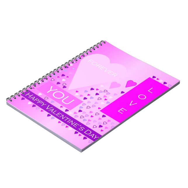 Cuaderno Feliz Día de San Valentín para siempre amor de ros (Lado Izquierdo)