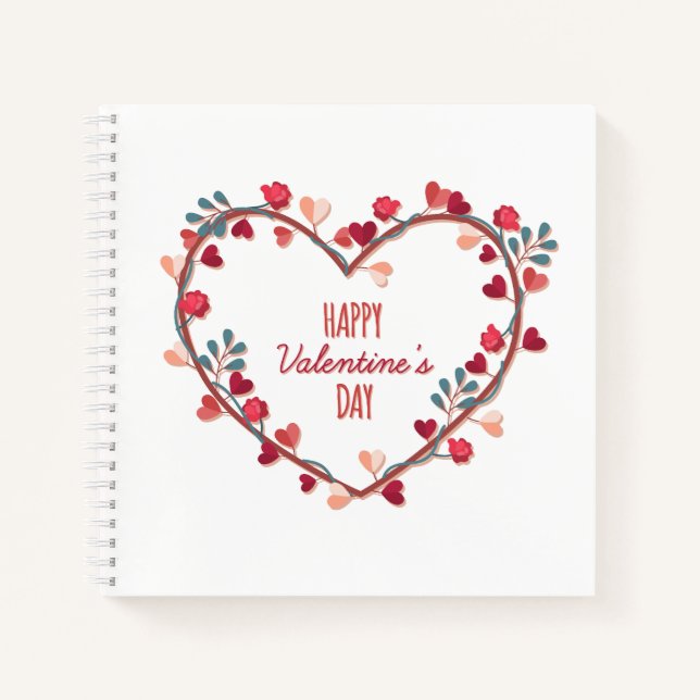 Cuaderno Feliz Día de San Valentín | Portátil (Anverso)
