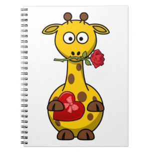 CUADERNO "FELIZ DÍA DE VALENTINA" GIRAFFE