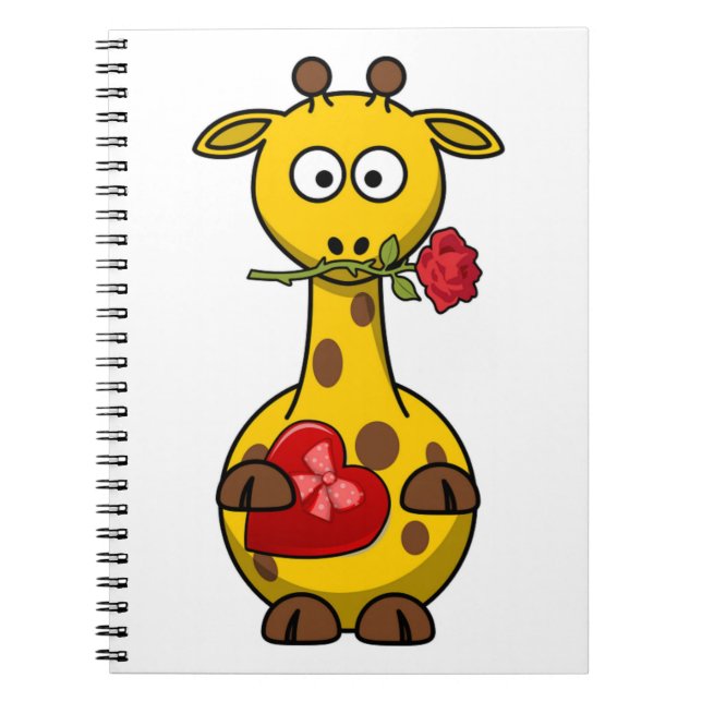 CUADERNO "FELIZ DÍA DE VALENTINA" GIRAFFE (Frente)