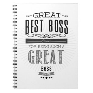 Cuaderno Feliz Día del Jefe