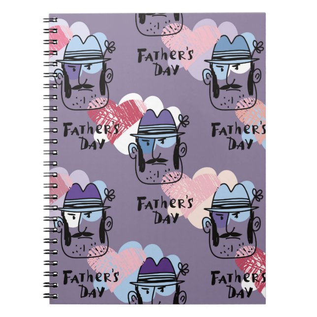 Cuaderno Feliz Día del Padre. Coche único de bienvenida (Frente)