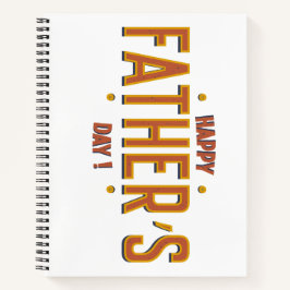 Cuaderno Feliz Día del Padre - Famoso regalo para el mundo