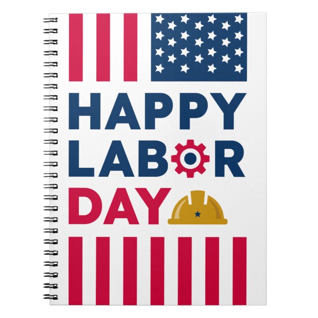 Cuaderno Feliz Día del Trabajo, Estados Unidos (Frente)