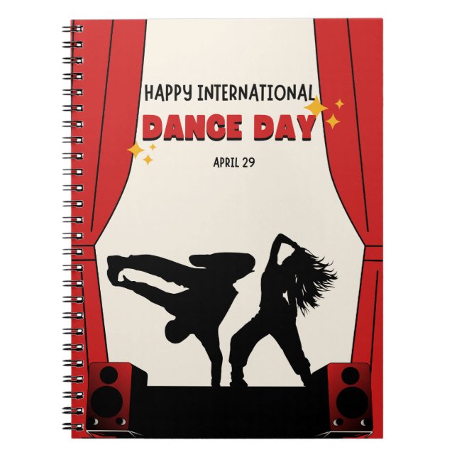 Cuaderno Feliz Día Internacional de la Danza | Día Mundial  (Frente)