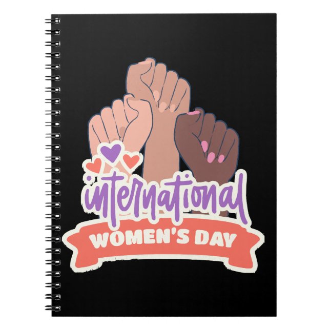 Cuaderno Feliz Día Internacional de la Mujer (Frente)