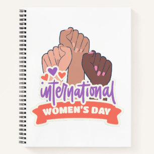 Cuaderno Feliz Día Internacional de la Mujer