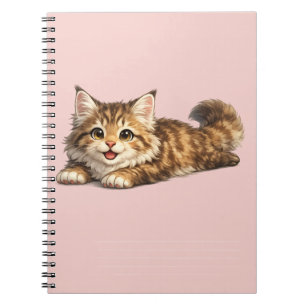 Cuaderno Feliz diseño de vibraciones positivas de gato Main