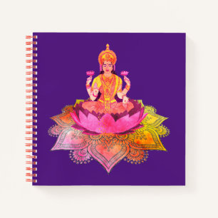 Cuaderno Feliz Diwali - Diosa Deepalavi Lakshmi 4