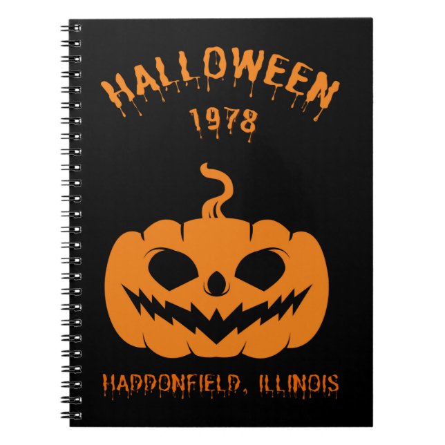 Cuaderno Feliz Halloween 1978 Haddonfield, Illinois (Frente)