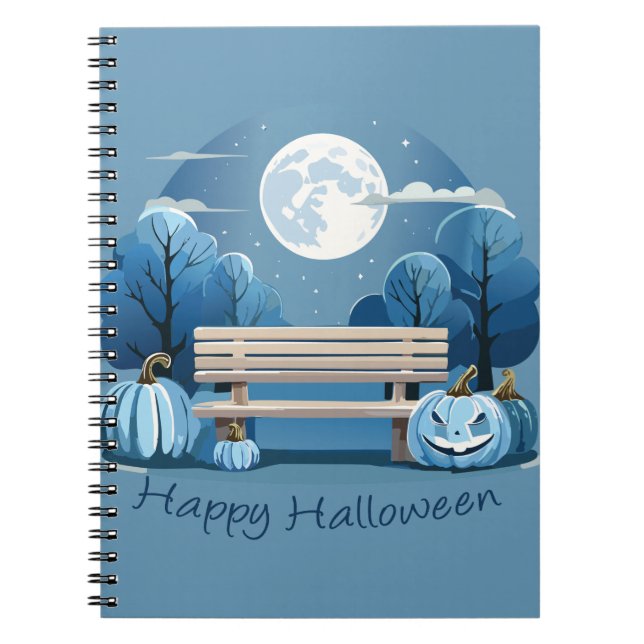 Cuaderno Feliz Halloween Azul (Frente)