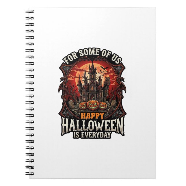Cuaderno Feliz Halloween Es Todos Los Días Castillo Embruja (Frente)