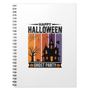 Cuaderno Feliz Halloween Fantasma Fiesta Casa Embrujada Cam