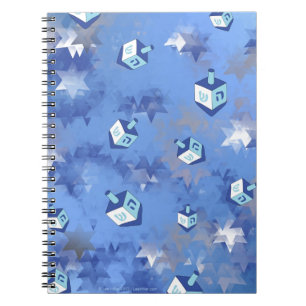Cuaderno Feliz Hanukkah cayendo estrella y sueños