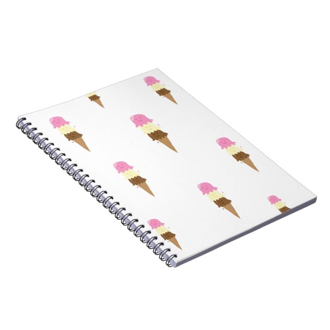 Cuaderno feliz helado (Lado Derecho)