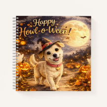 Feliz Howl-o-Ween Diseño de Halloween de Perro Ado