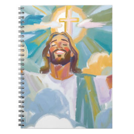 Cuaderno Feliz Jesús con un brillante diario