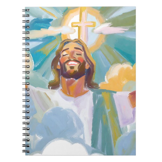 Cuaderno Feliz Jesús con un brillante diario (Frente)