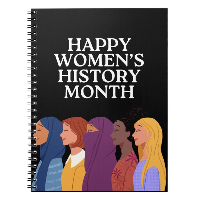 Cuaderno Feliz mes de la historia de la mujer (Frente)