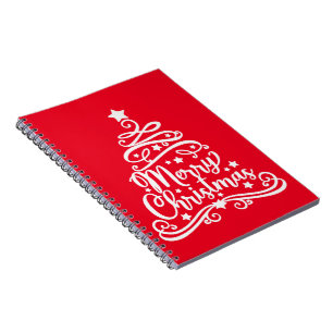 Cuaderno Feliz Navidad Copos de nieve, Feliz Año Nuevo