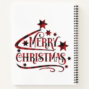 Cuaderno Feliz Navidad Copos de nieve, Feliz Año Nuevo