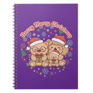 Cuaderno "Feliz Navidad de Oso" Familia de Ositos de Peluch