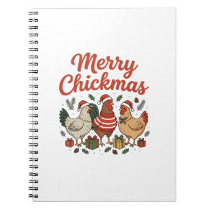Cuaderno Feliz Navidad de Pollo Chickmas
