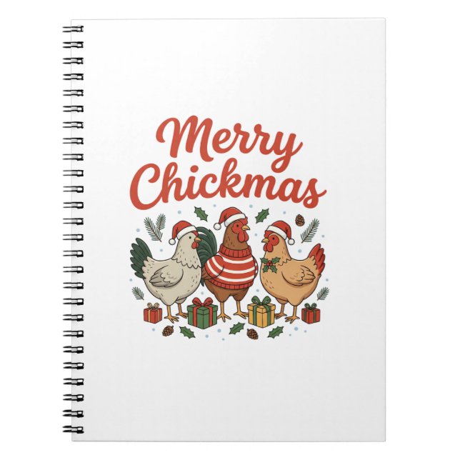 Cuaderno Feliz Navidad de Pollo Chickmas (Frente)