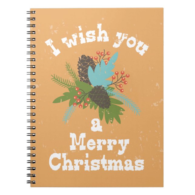 Cuaderno Feliz Navidad Decoración (Frente)