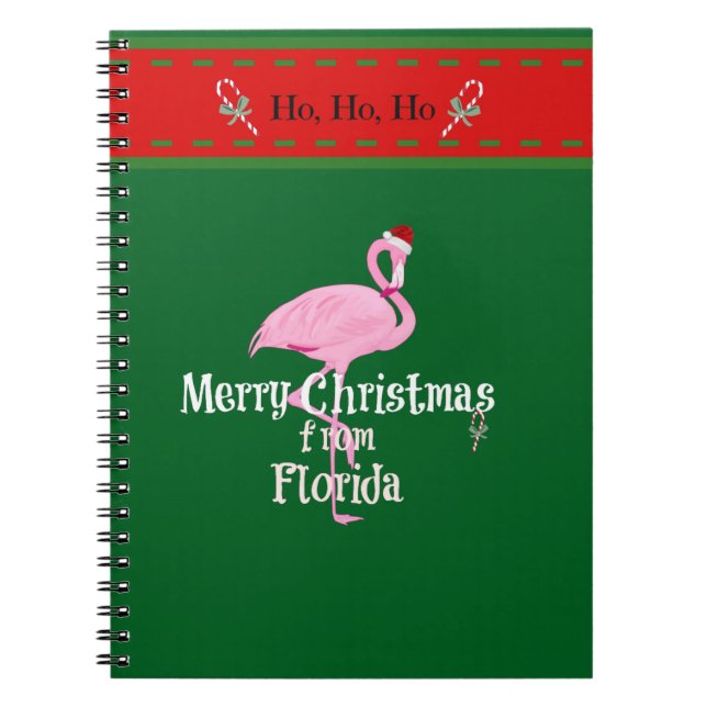 Cuaderno Feliz Navidad desde Florida (Frente)