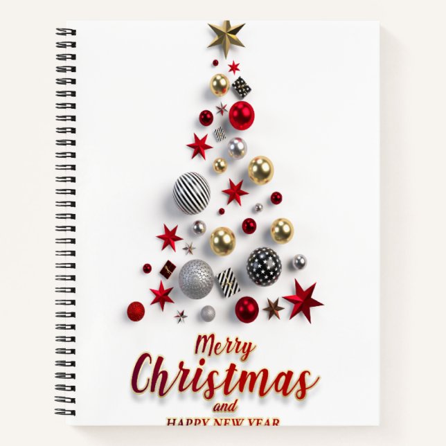 Cuaderno Feliz Navidad e invierno (Anverso)