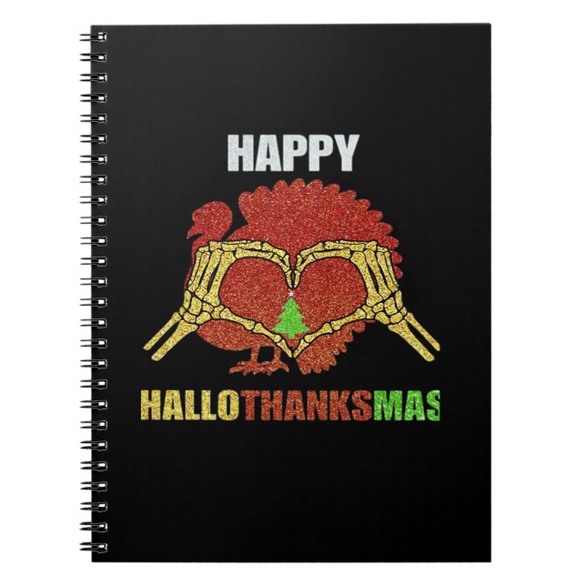 Cuaderno Feliz Navidad en temporada navideña de Navidad (Frente)