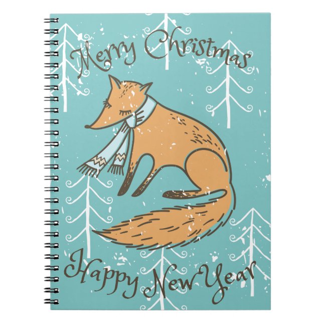 Cuaderno Feliz Navidad Fox Cozy (Frente)