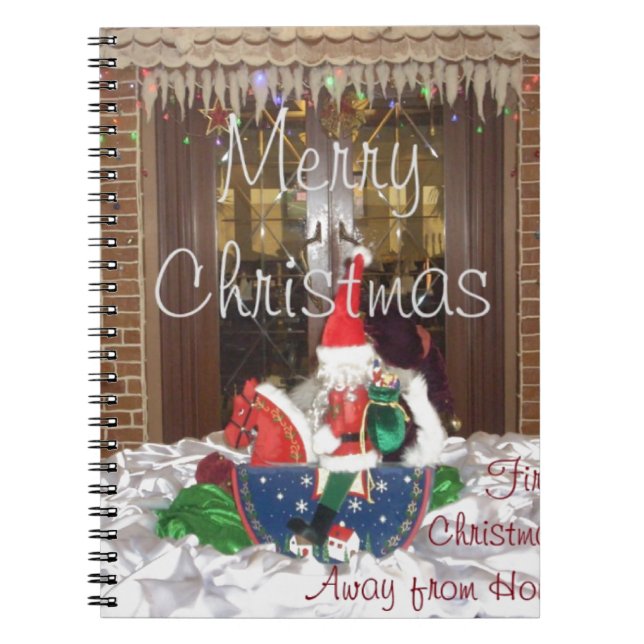 Cuaderno Feliz Navidad fuera de casa Inspirado en A (Frente)