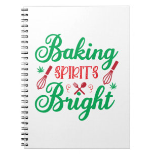 Cuaderno Feliz Navidad Hornear Spirits Bright
