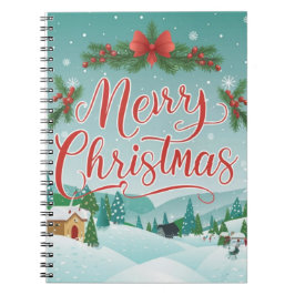 Cuaderno Feliz Navidad Invierno Escena De Maravillas