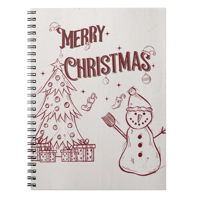 Cuaderno Feliz Navidad juguetona (Frente)