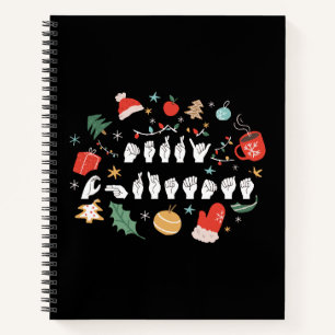 Cuaderno Feliz Navidad - Lenguaje de Señas Americano III